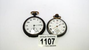 2 German pocket watches