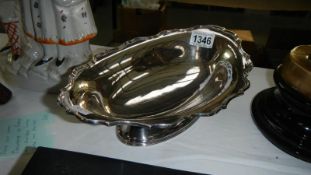 A silverplate footed dish