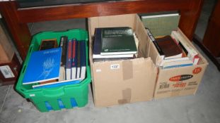 3 boxes of various medical books and publications including The British Society for Surgery of the