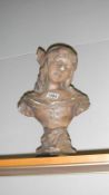 A plaster bust of girl