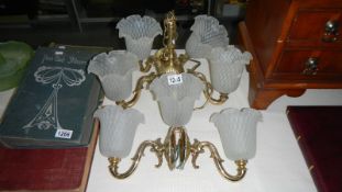 A Christopher Wray 5 branch ceiling light