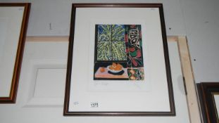 A Henri Matisse Heliograuvre print entitled Interieur au Rideau Egyptian (Inside the Egyptian