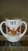 A large Goss Loving Cup Arms of Wales