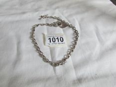 A silver heart necklace