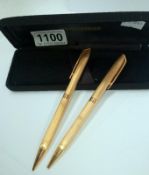 2 gold plated Waterman pens