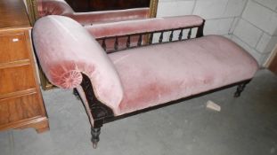 A chaise lounge