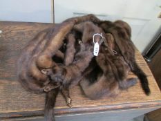 A quantity of fox fur stoles