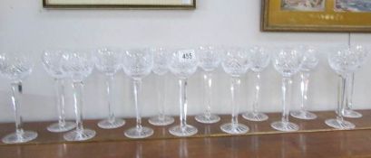 14 crystal glass wine goblets
