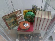 A mixed lot of old tins