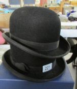 2 bowler hats