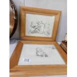 2 framed and glazed Winnie the Pooh prints