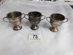 3 1930's silver trophies