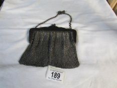 An early 20th century mesh evening bag