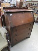 An oak bureau