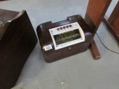 A retro bakelite radio