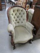 A mahogany Gentleman's chair