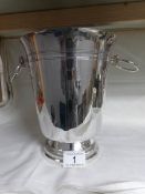 A good quality silver plated champagne bucket