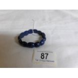 A Lapis Lazuli stone bracelet