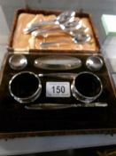 A part silver manicure set, set of 6 spoons,