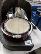 A Keech banjolele with case