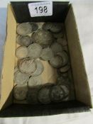 A mixed lot of pre 1947 silver coins,