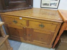 A pine cupboard