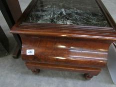 A Victorian mahogany commode converted to storage box