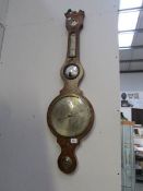 A mahogany barometer