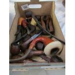 A mixed lot of vintage pipes including Plumb,