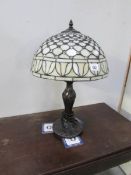 A tiffany style table lamp