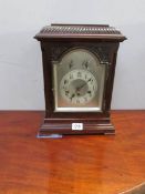 A mahogany bracket clock