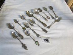 A quantity of 800 silver spoons,