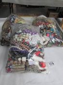 3 bags of assorted costume jewellery