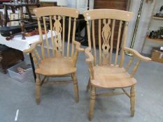 A pair of Windsor chairs