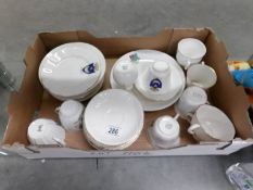 A large quantity of crested china including Goss etc