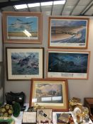 5 framed and glazed limited Edition R,.A.F. related prints