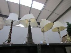 4 table lamps