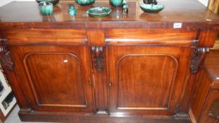 A mahogany sideboard