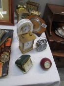 A mixed lot of clocks