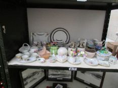 A mixed lot including vases, tea ware etc