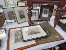 A quantity of framed and unframed engravings