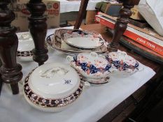 A quantity of tureens and meat platters