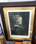 An oak framed portrait