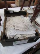 A box of lace etc