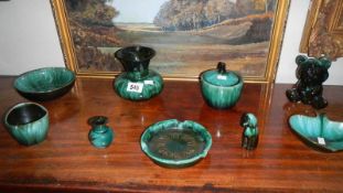 9 pieces of Blue Mountain pottery