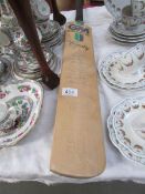 A signed Gunn & Moore cricket bat