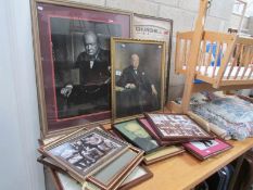 17 prints of photographs and portraits of Sir Winston Churchill