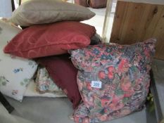 A quantity of cushions