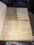 A large bound volume of 'The Alfreton and Belper journal' 1901