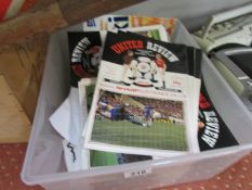 A collection of Manchester United home programmes,